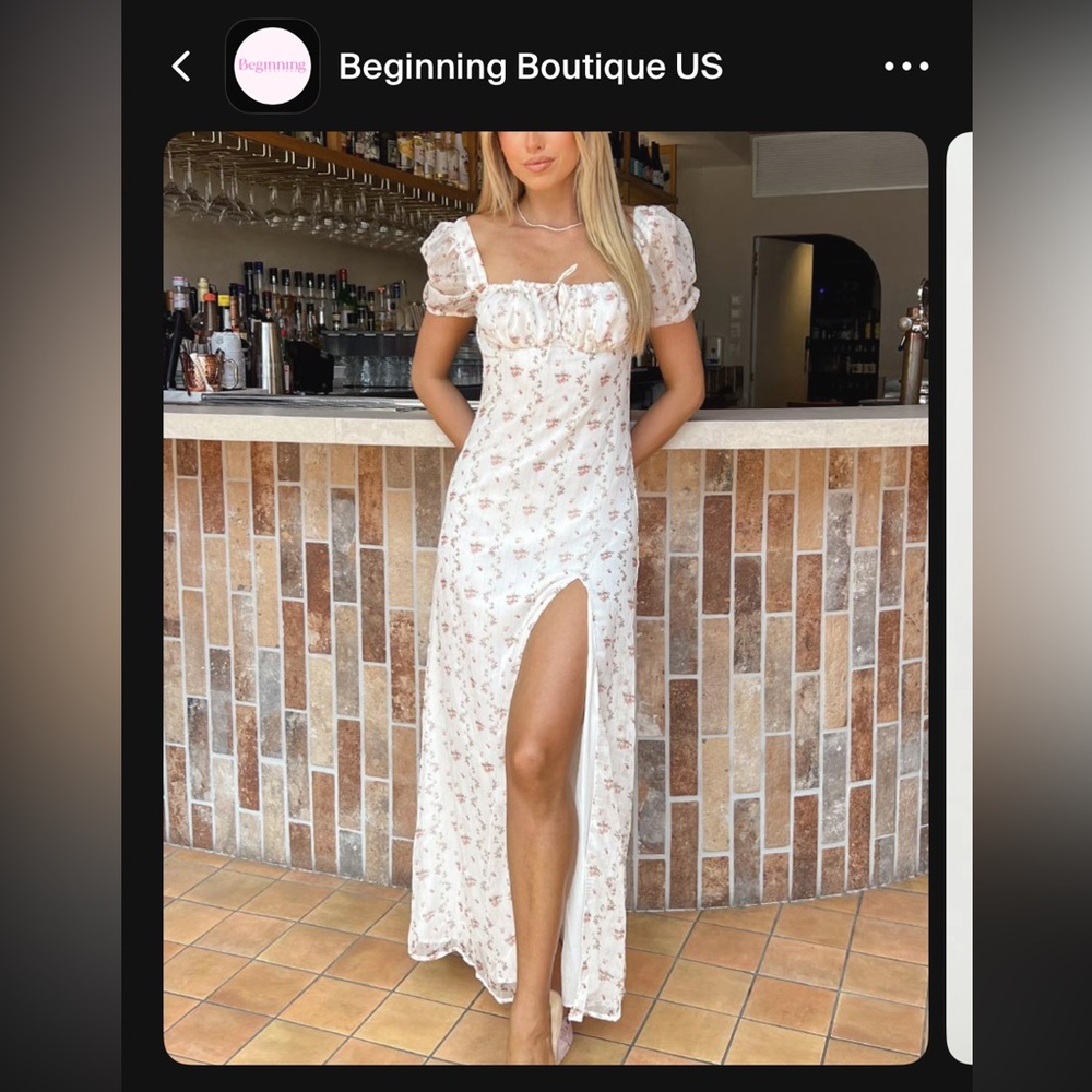 Beginning boutique floral dress